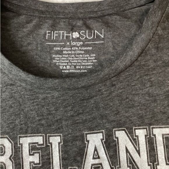 Fifth Sun Tank Top Women’s Size XL Color Heathered Charcoal Ireland NWT - Picture 4 of 7